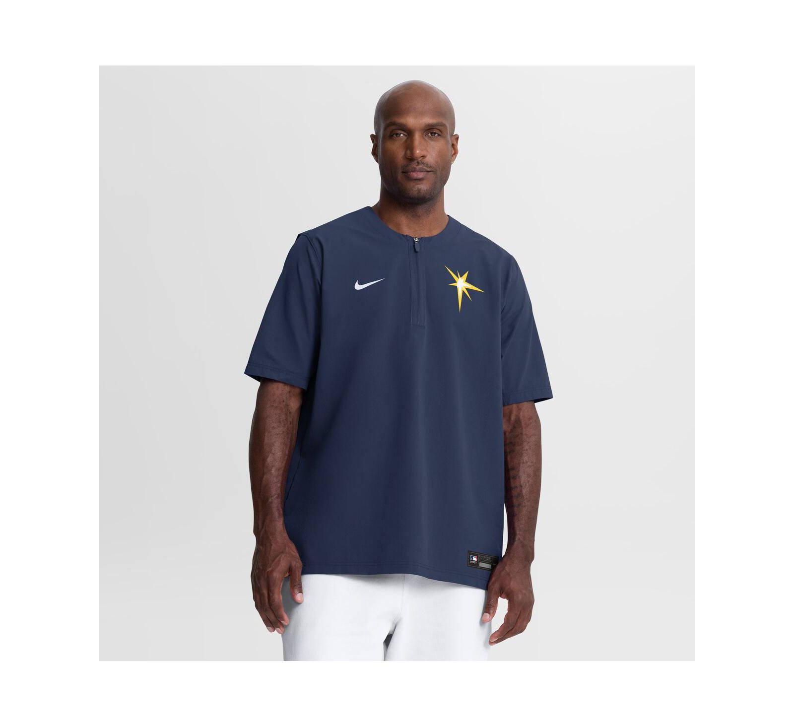 Nike Мужская футболка Nike Dri-FIT Quarter-Zip в цветах Tampa Bay Rays