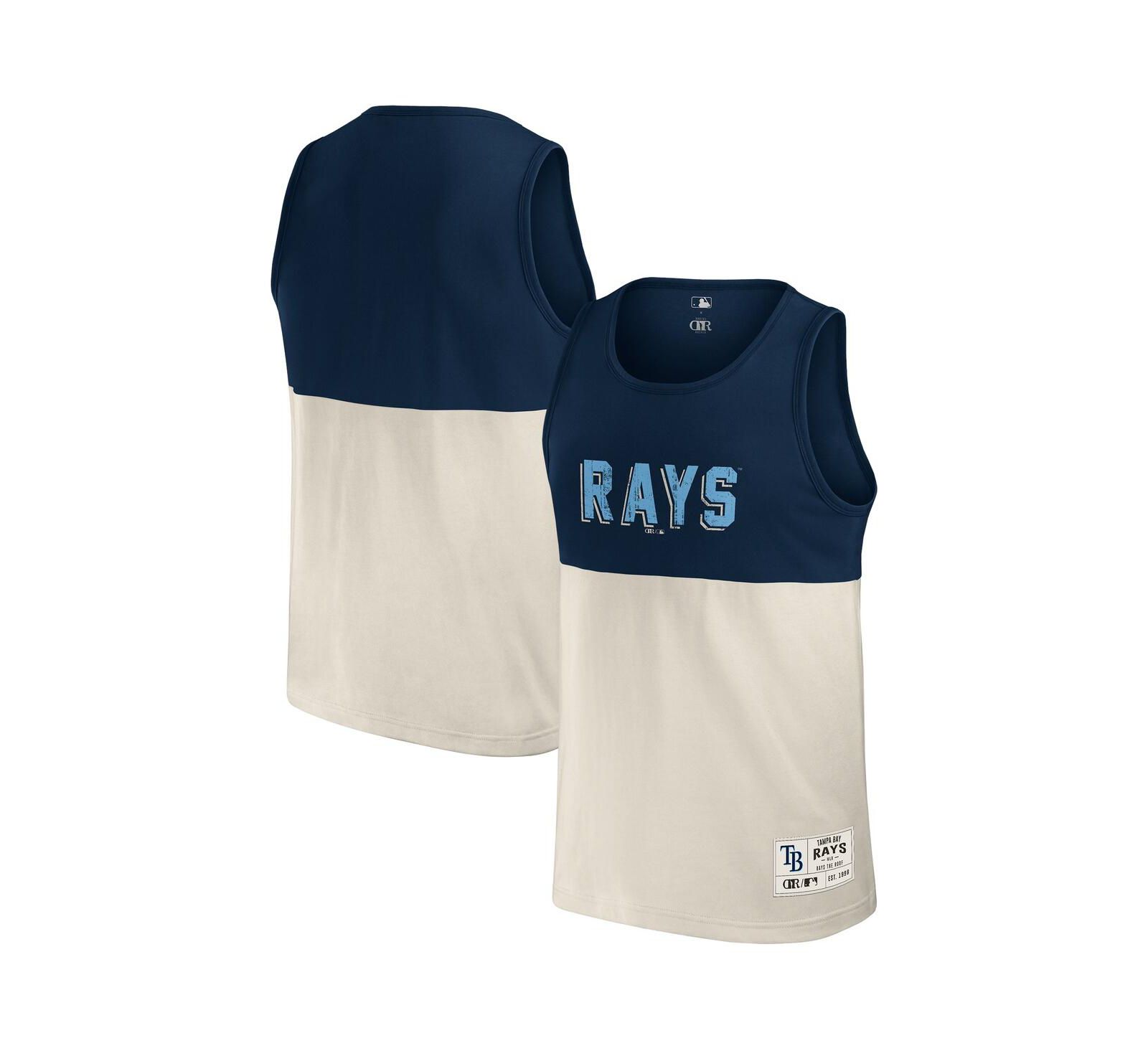 Fanatics мужской топ Darius Rucker Collection Navy Tampa Bay Rays Color Block Tank Top
