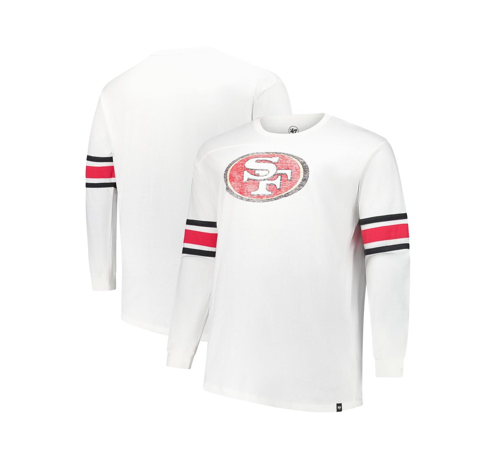 Мужская футболка '47 Brand San Francisco 49ers Premier Brex, длинный рукав, белая