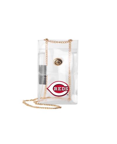 Logo Brands Cincinnati Reds Clear Essential Crossbody Purse