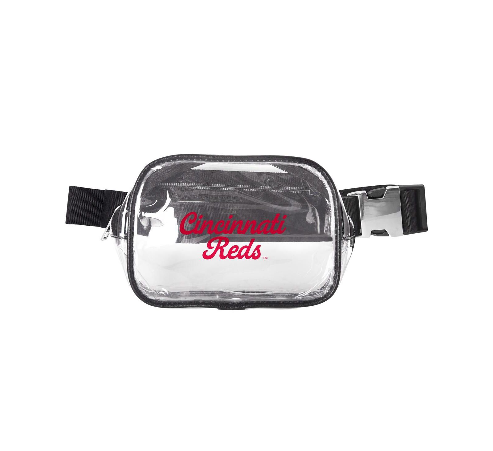 Logo Brands Cincinnati Reds Clear Belt Bag