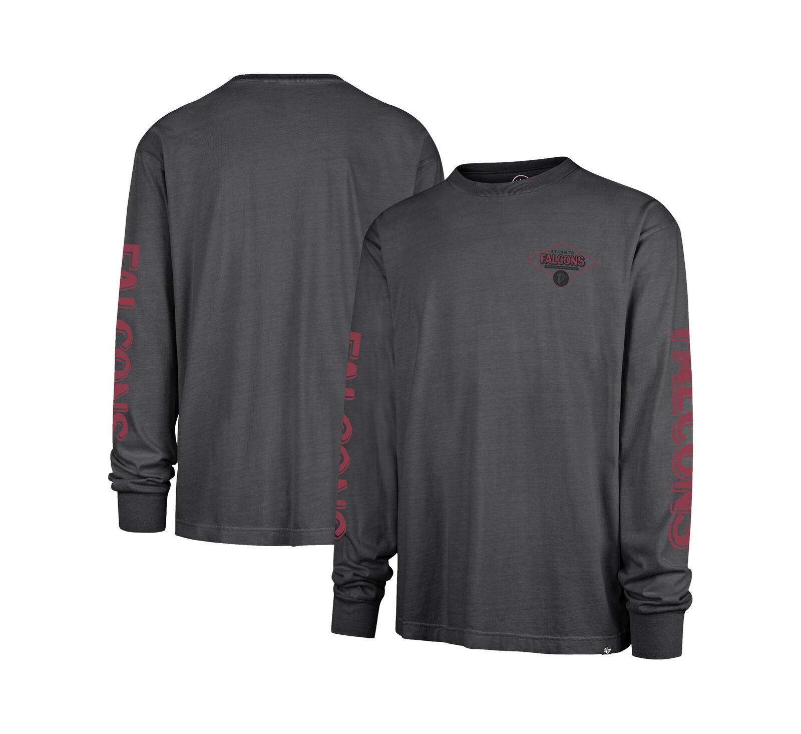 '47 Brand Men's Black Atlanta Falcons Cairn Ravine Foundation Long Sleeve T-Shirt