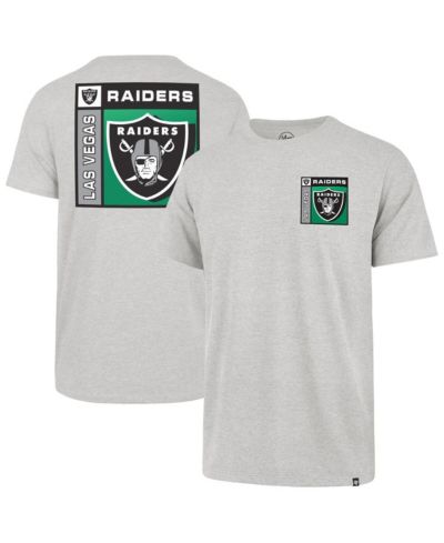Мужская футболка '47 Brand Gray Las Vegas Raiders Chrome Plate Franklin