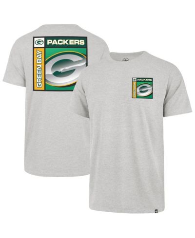 Футболка '47 Brand Men's Gray Green Bay Packers Chrome Plate Franklin