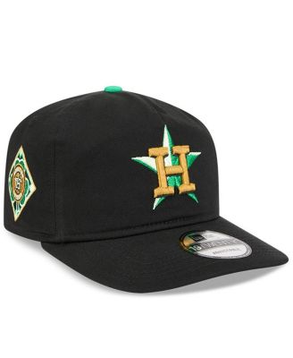 Мужская регулируемая кепка New Era Houston Astros 2026 St. Patrick's Day 19TWENTY, черная