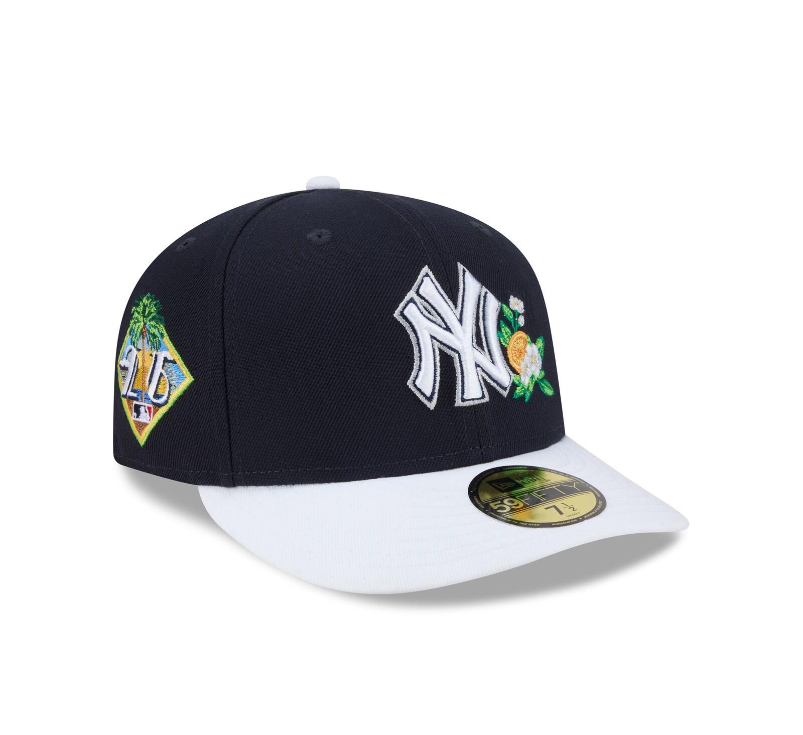Мужская кепка New Era Navy/White New York Yankees 2026 Spring Training 59FIFTY Fitted