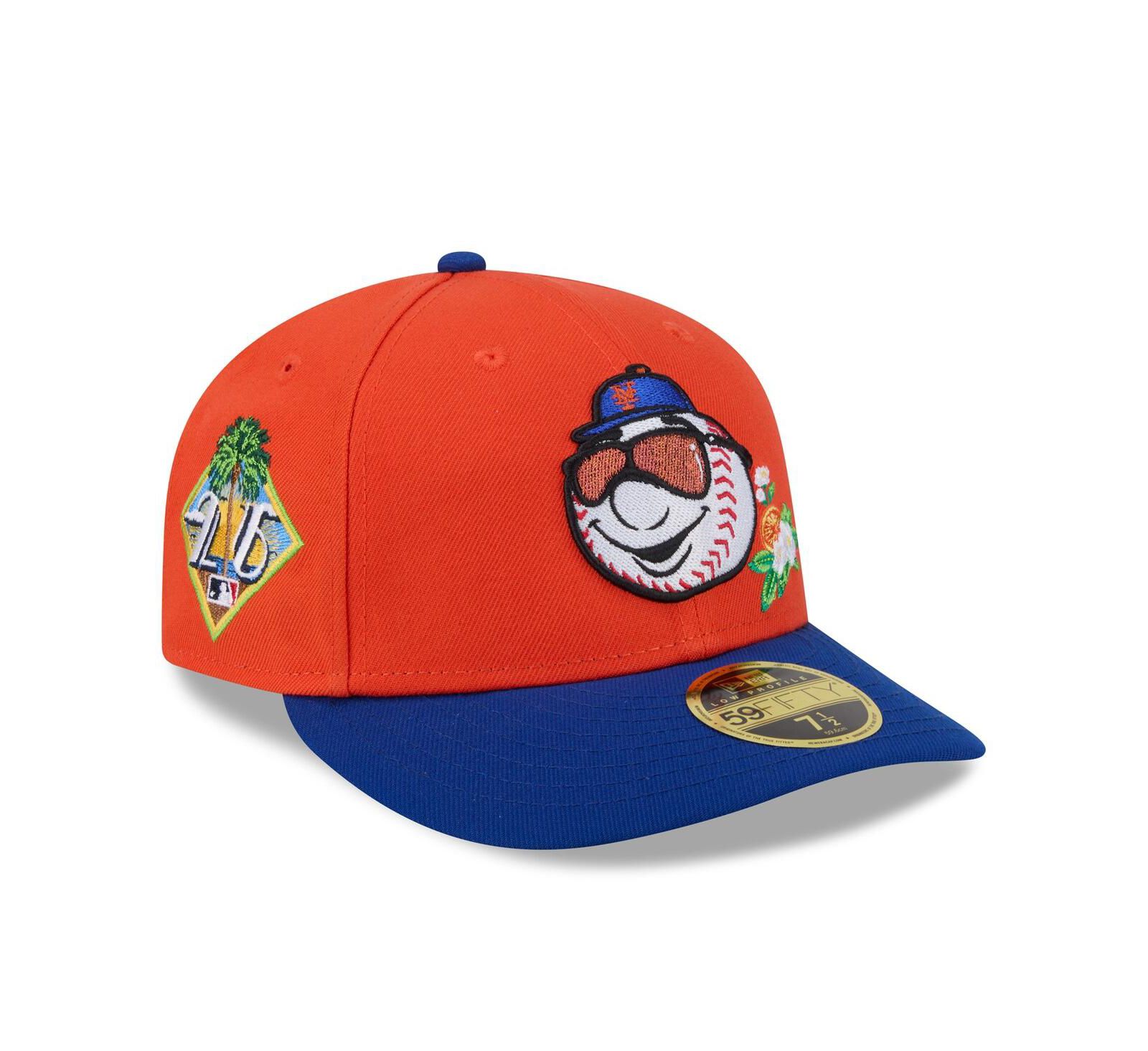 New Era Men's Orange/Royal New York Mets 2026 Spring Training Low Profile 59FIFTY Fitted Hat