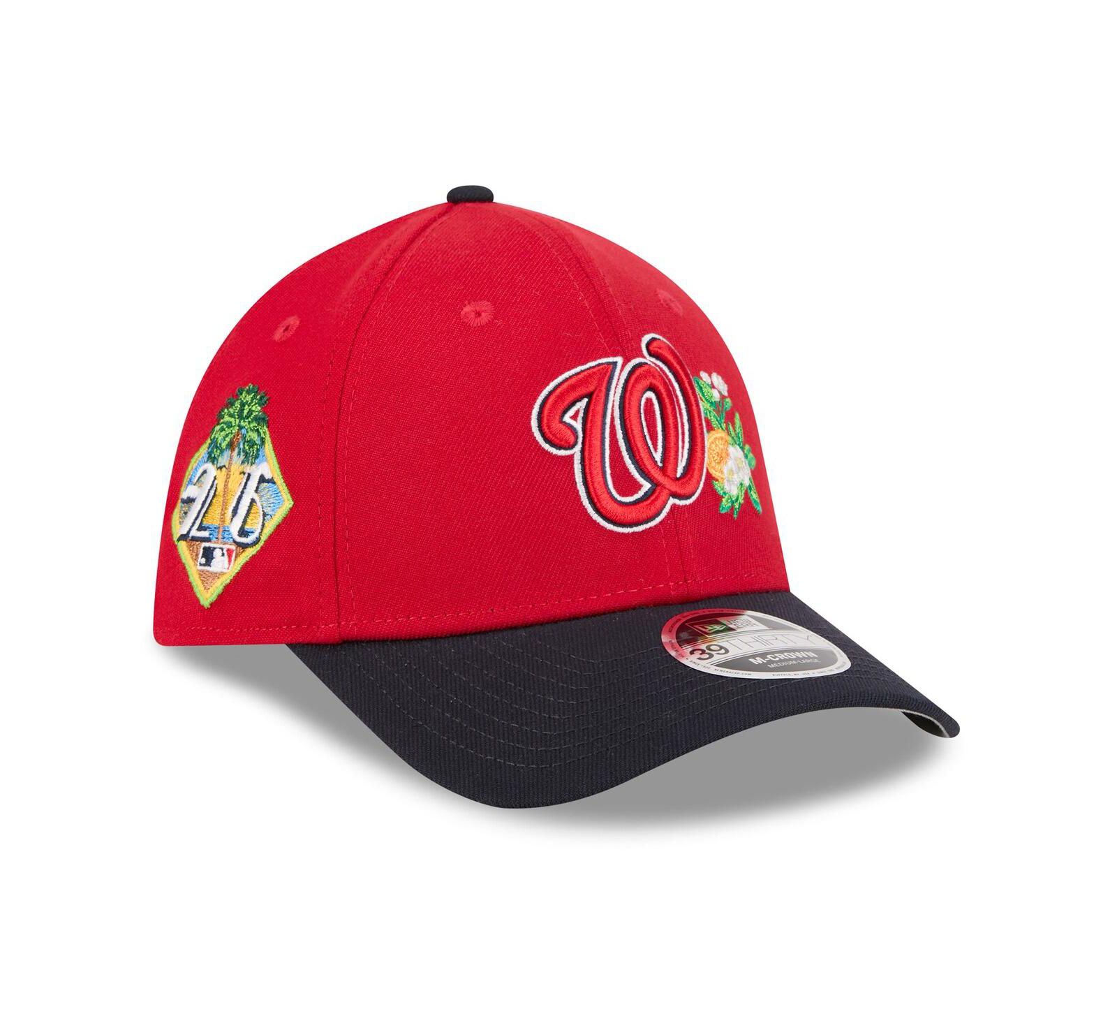 New Era Men's Red/Navy Washington Nationals 2026 Spring Training M-Crown 39THIRTY Flex Hat