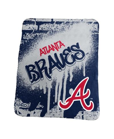 Logo Brands Atlanta Braves 50" x 60" Classic Graffiti Fleece Throw Blanket