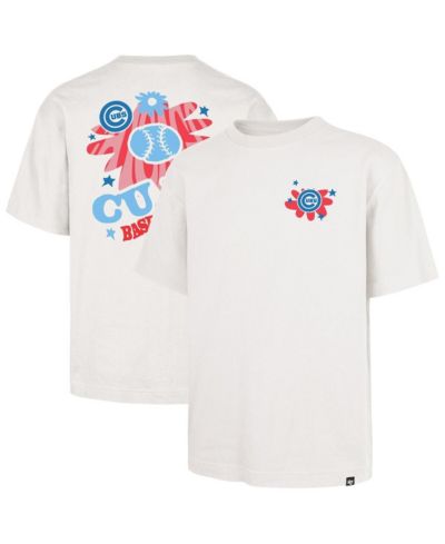'47 Brand Men's Cream Chicago Cubs Flora Foundation T-Shirt