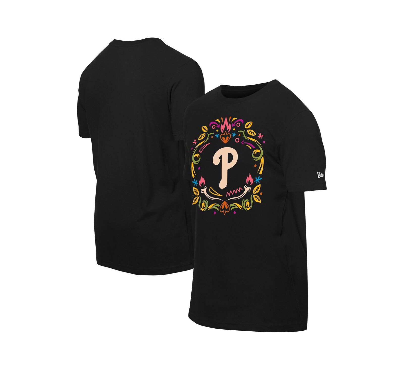 New Era Мужская футболка New Era Black Philadelphia Phillies Día de los Muertos
