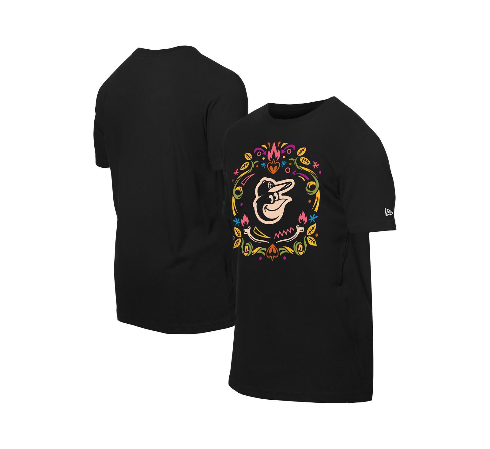 New Era Men's Black Baltimore Orioles Día de los Muertos T-Shirt