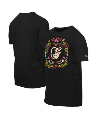 Мужская футболка New Era Black Baltimore Orioles Día de los Muertos