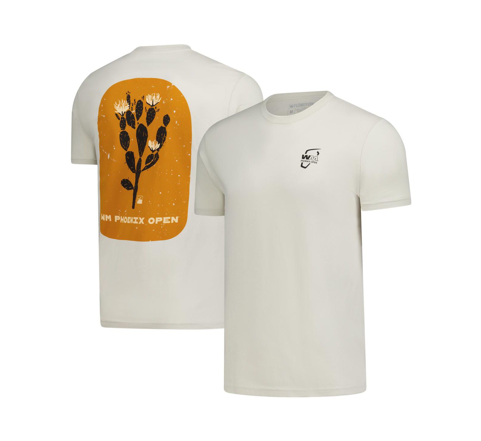 Футболка Flomotion Men's and Women's Tan WM Phoenix Open Desert Flower