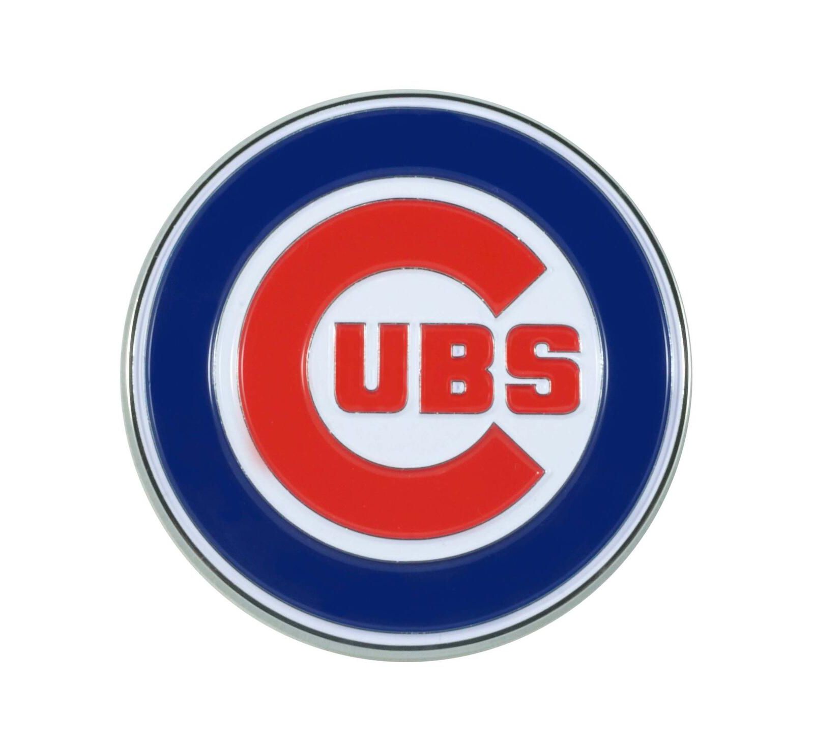 Logo Brands Chicago Cubs Embossed Color Auto Emblem