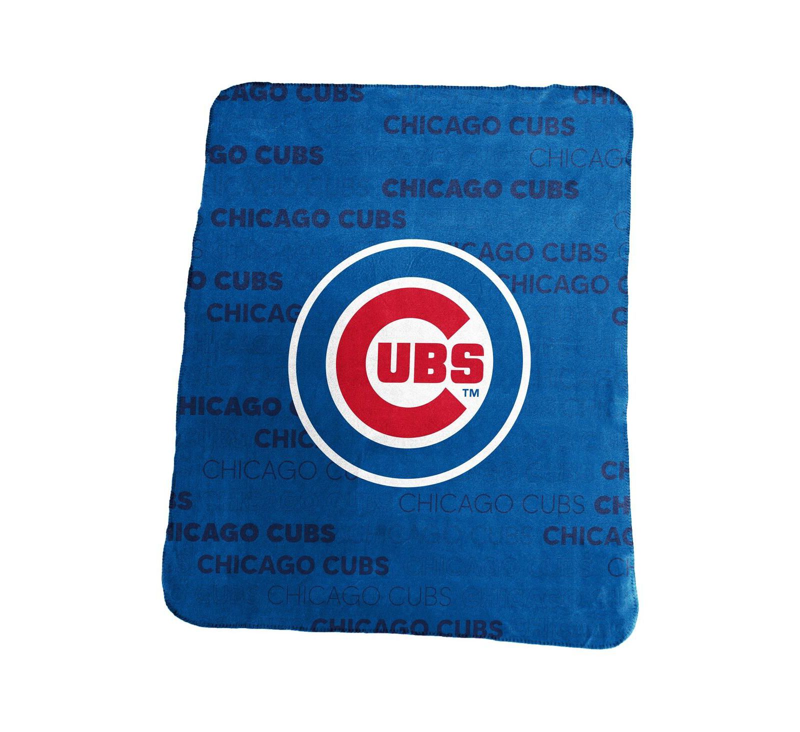 Logo Brands Chicago Cubs 50" x 60" Classic Fleece Throw Blanket
