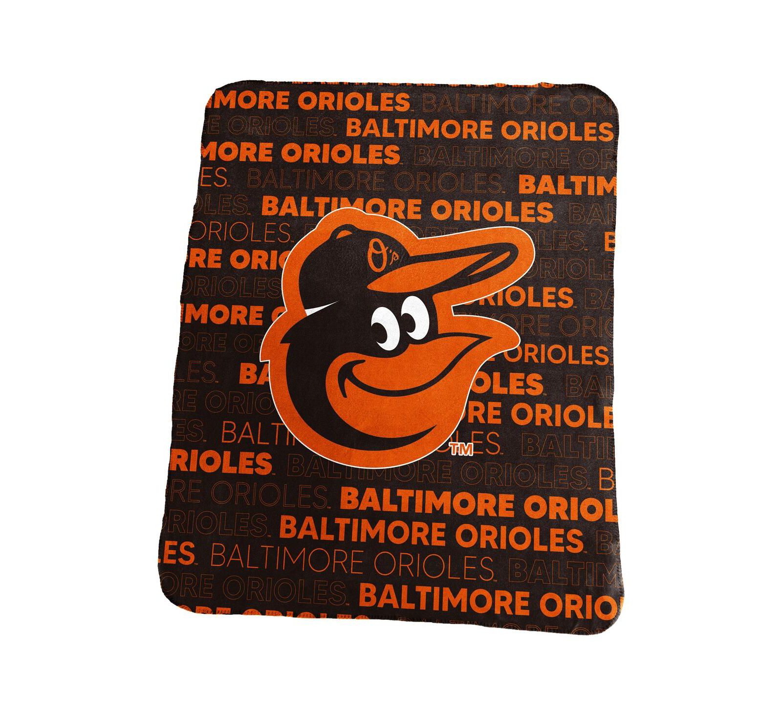 Плед Logo Brands Baltimore Orioles 50" x 60" Classic Fleece Throw Blanket