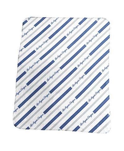 Logo Brands Los Angeles Dodgers 50" x 60" Classic Vertical Stripe Fleece Throw Blanket