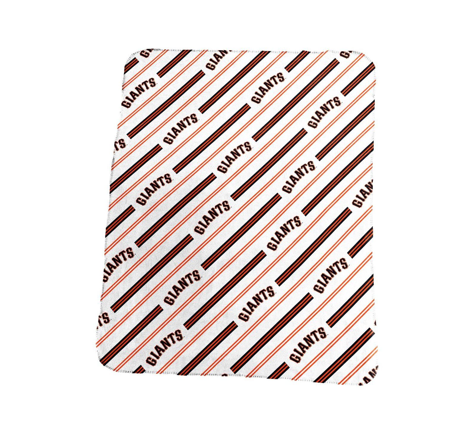 Плед Logo Brands San Francisco Giants 50" x 60" Classic Vertical Stripe Fleece