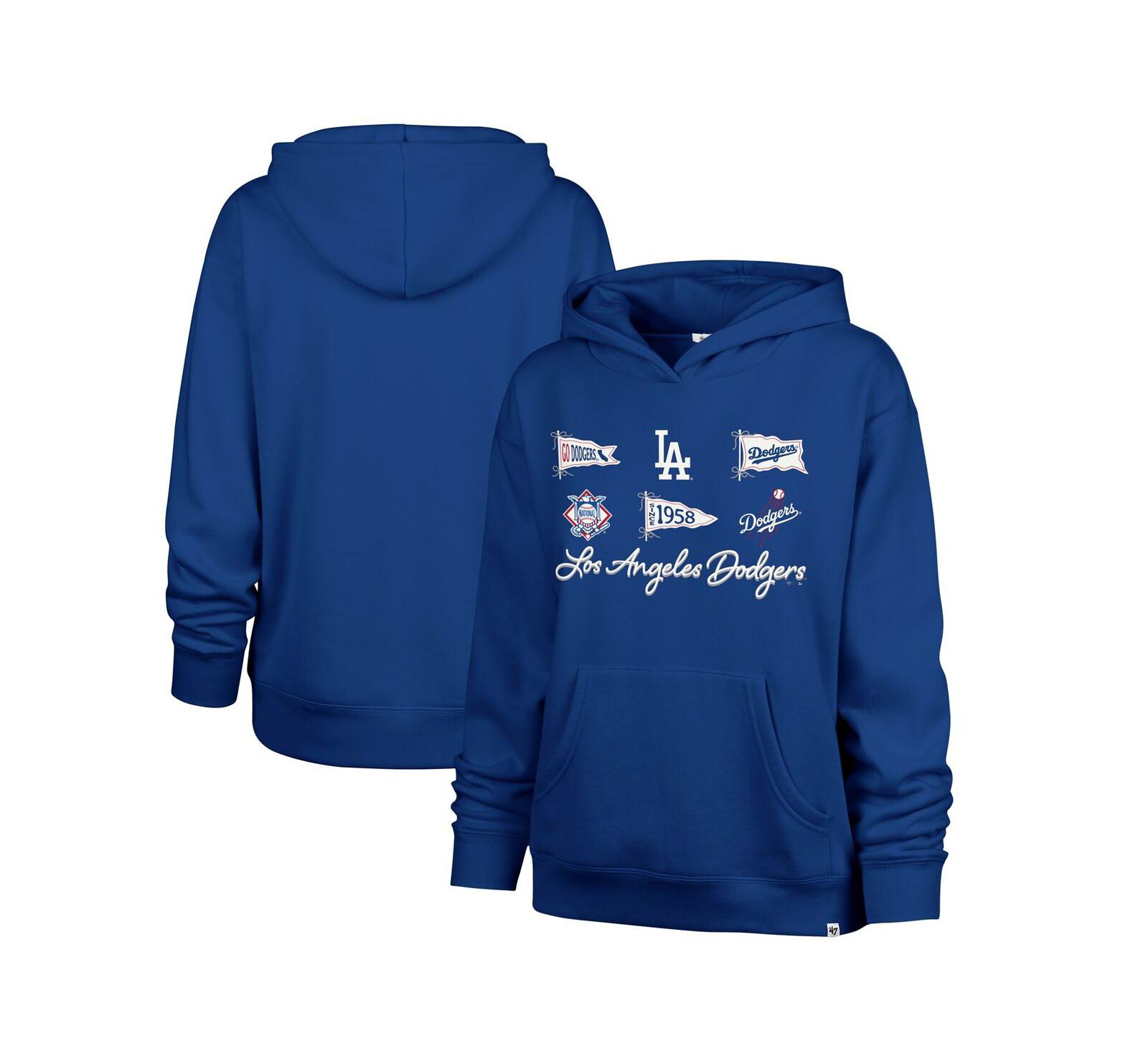 Женское худи '47 Brand Royal Los Angeles Dodgers Bow Banners Naomi