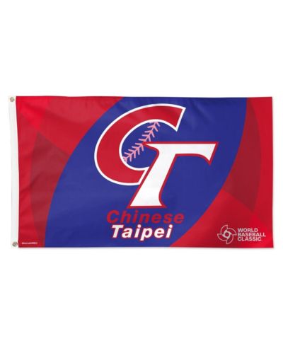 Wincraft односторонний делюкс флаг Chinese Taipei Baseball 2026 World Baseball Classic 3' x 5'