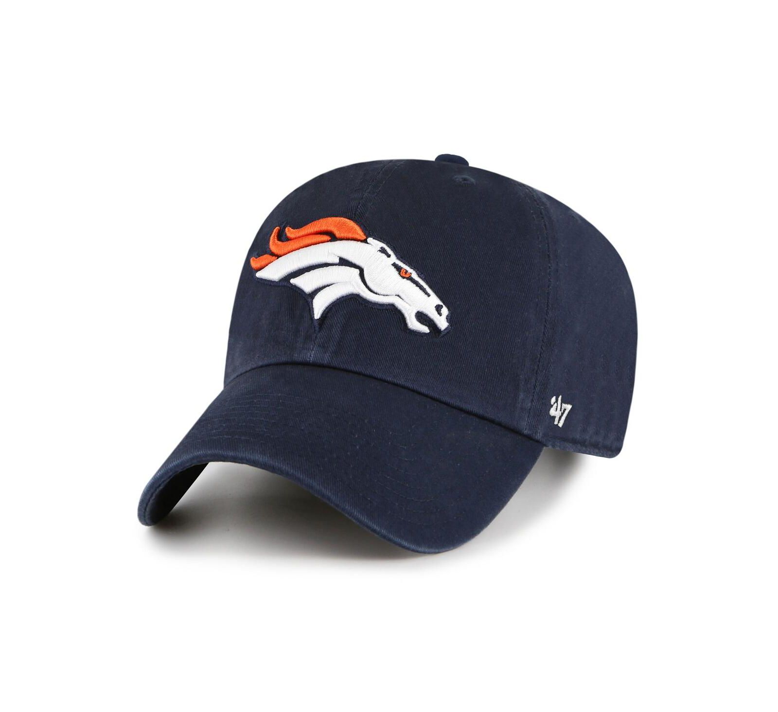 Кепка '47 Brand Men's Navy Denver Broncos Clean Up, регулируемая