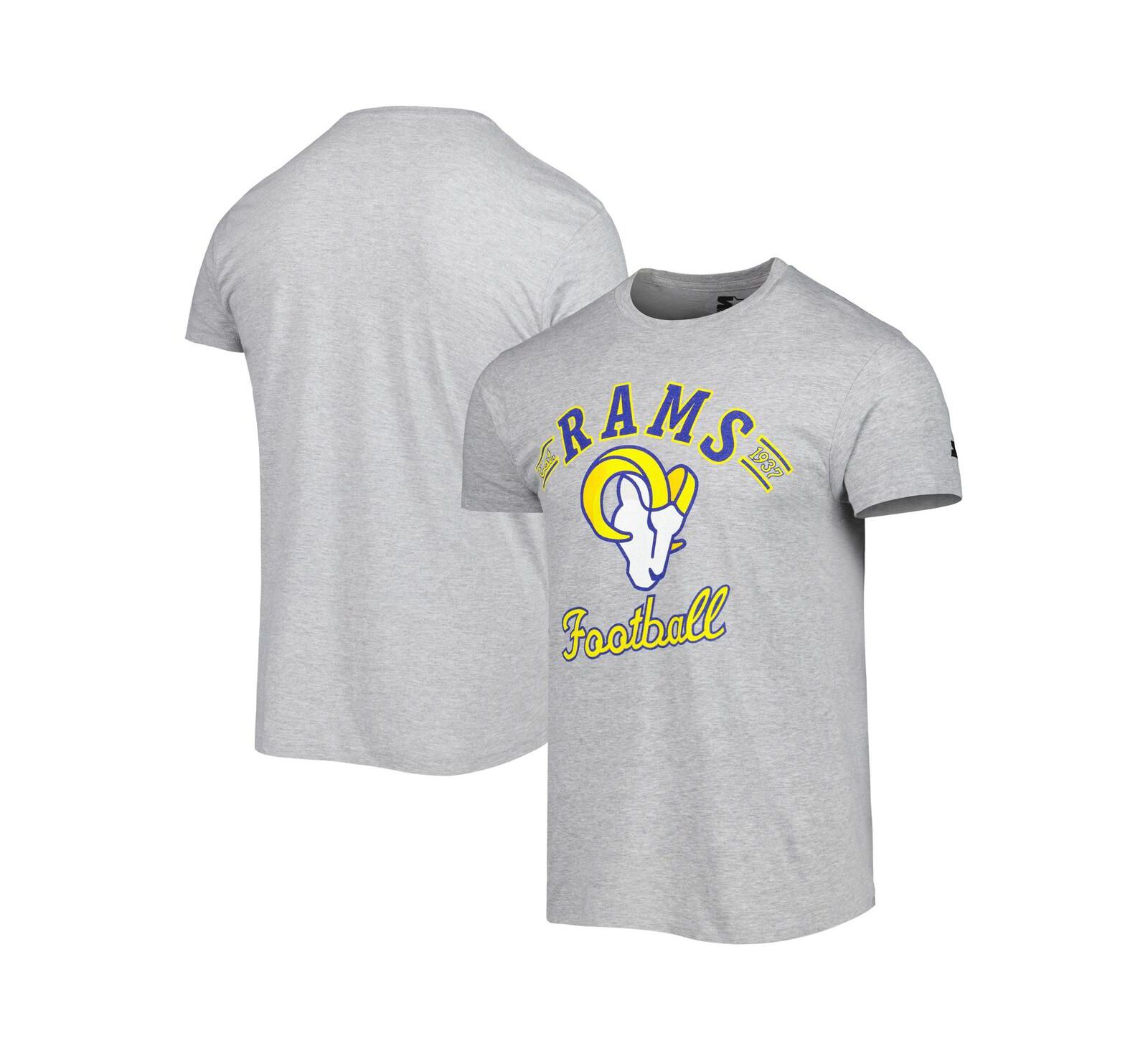 Футболка Starter Men's Heathered Gray Los Angeles Rams Prime Time T-Shirt