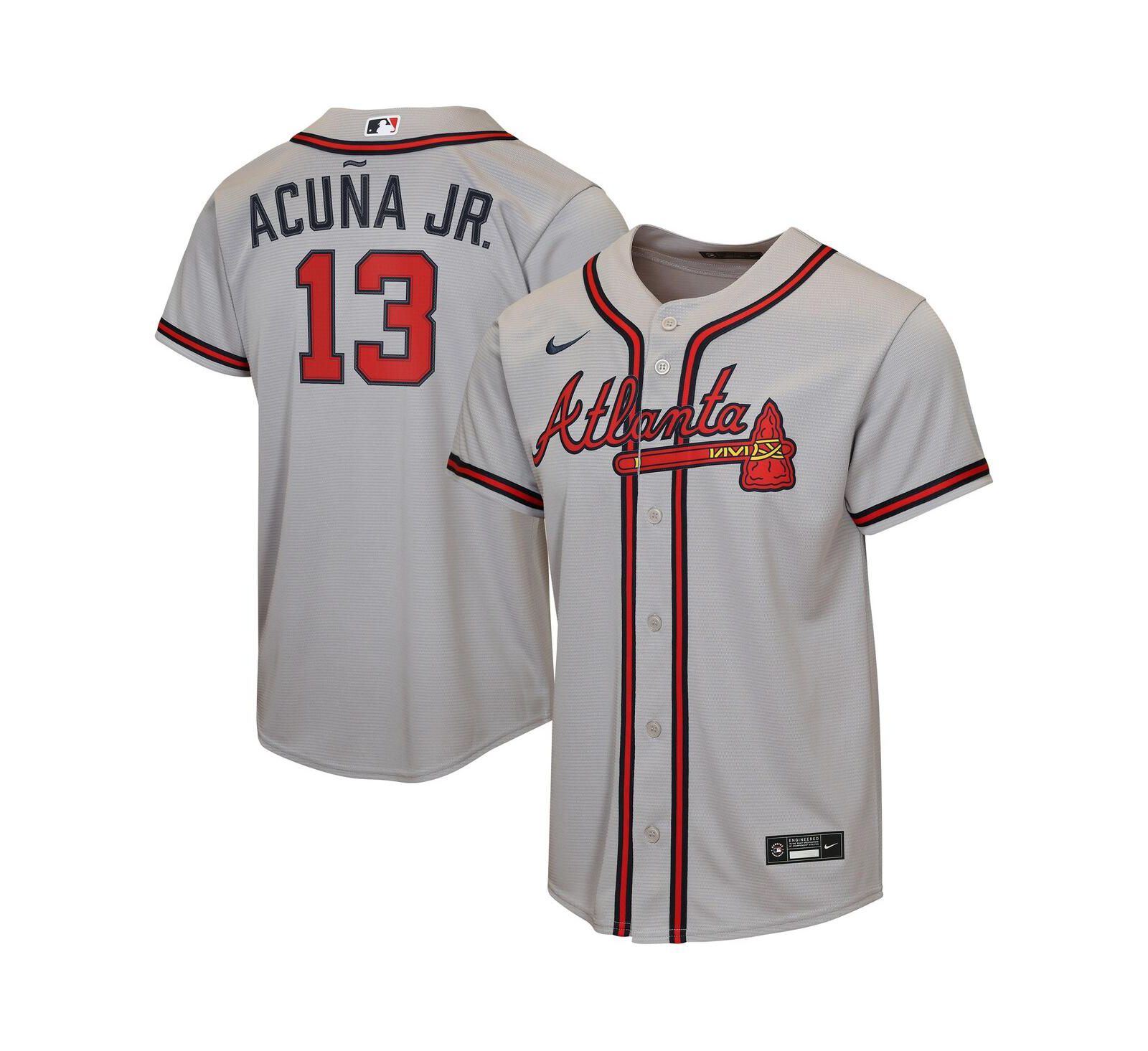 Nike реплика джерси Ronald Acuña Jr. Atlanta Braves для мальчиков и девочек