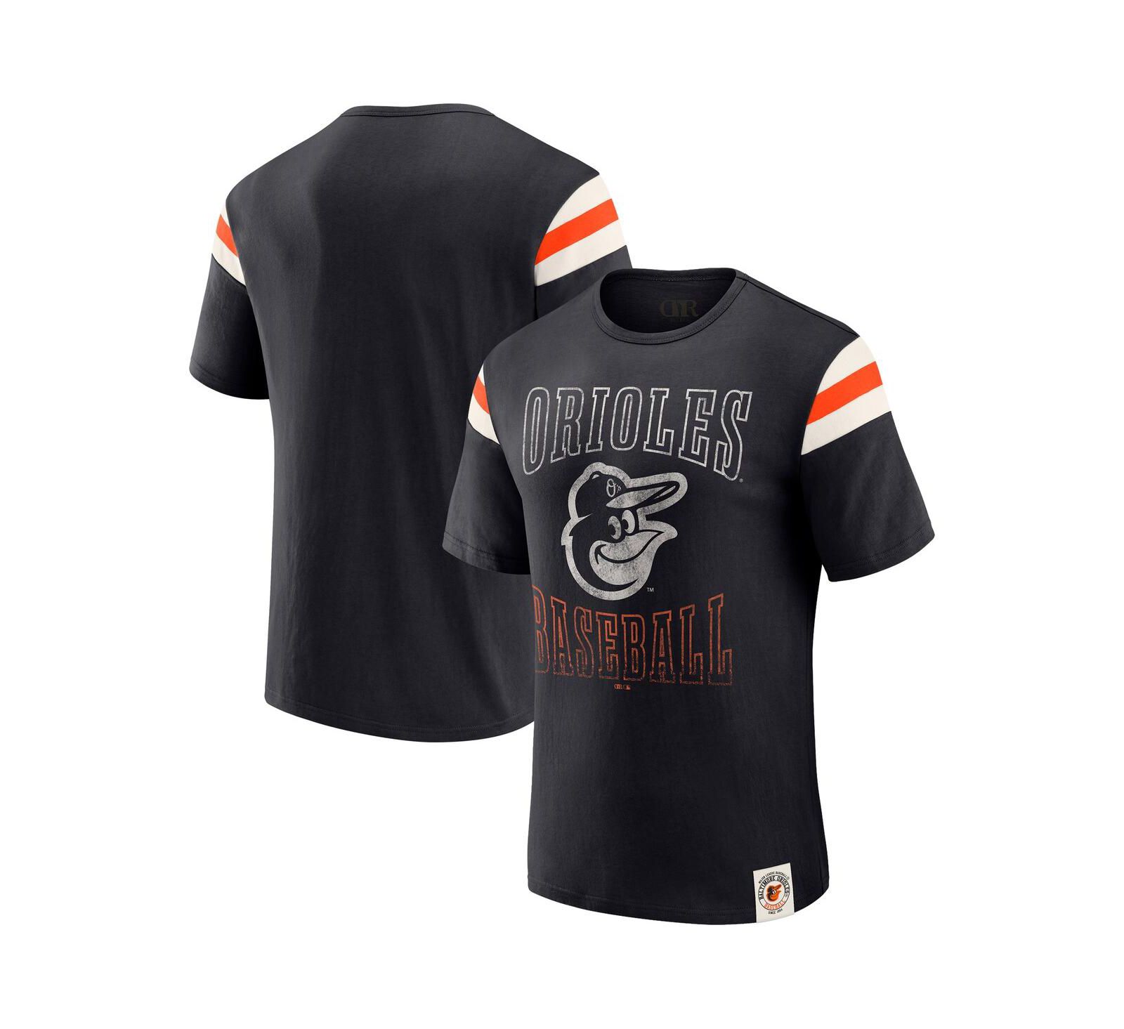 Fanatics мужская футболка Baltimore Orioles с полосками на рукавах