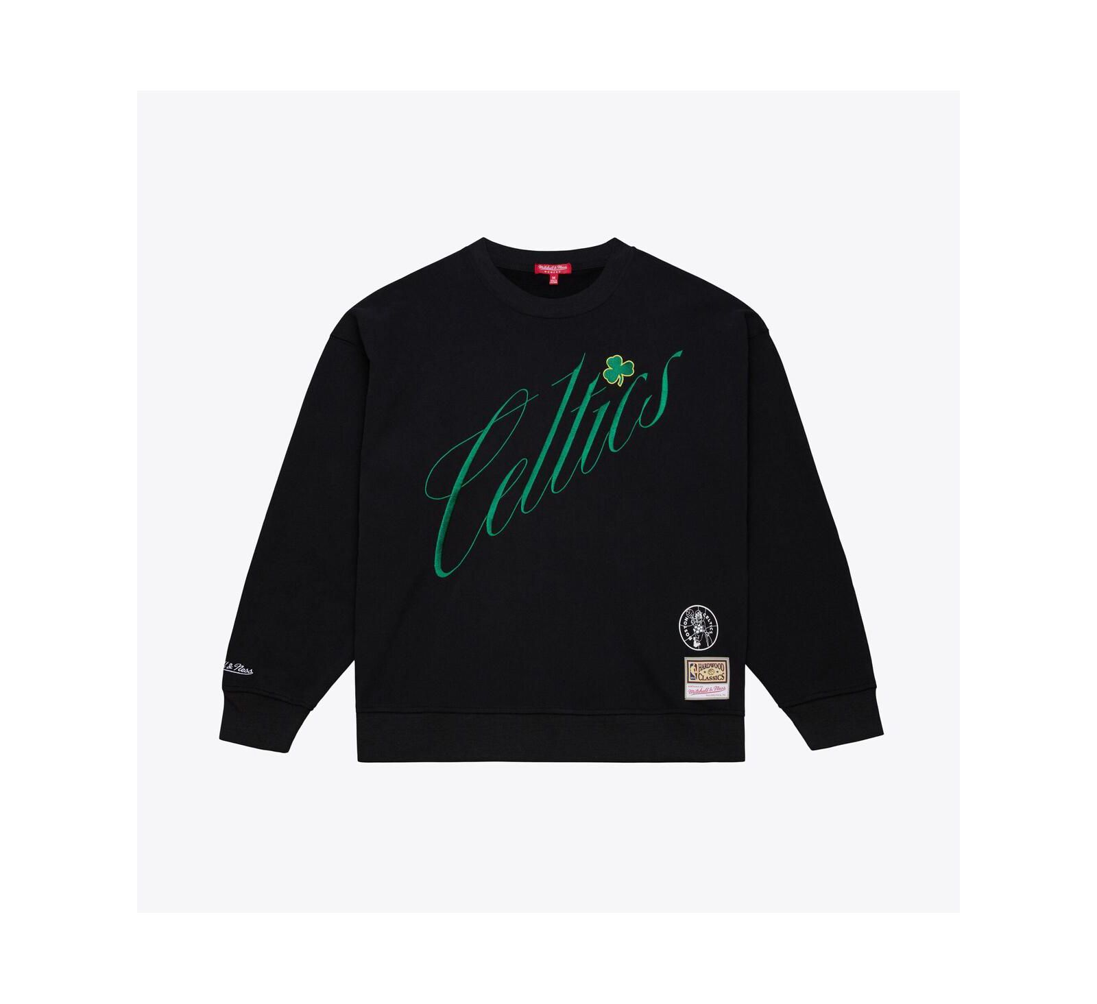 Свитшот Mitchell & Ness Women's Black Boston Celtics Hardwood Classics