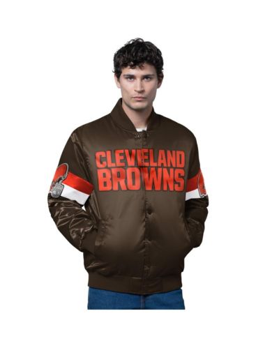 Starter Мужская куртка Varsity Satin с логотипом Cleveland Browns