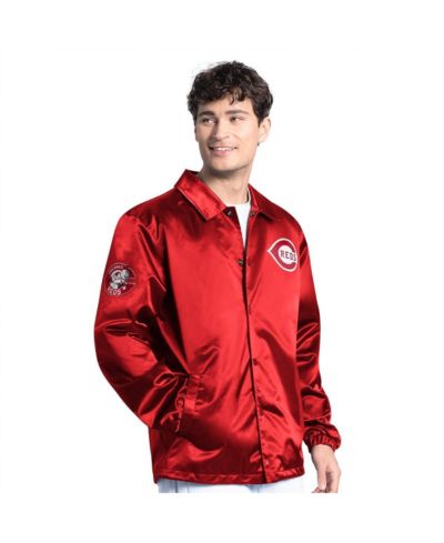 Мужская куртка Starter Cincinnati Reds Cooperstown Collection Full-Snap Coaches