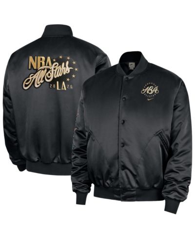 Мужская атласная куртка Nike 2026 NBA All-Star Game Black