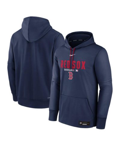 Nike Мужское темно-синее худи Boston Red Sox Authentic Collection Therma-FIT