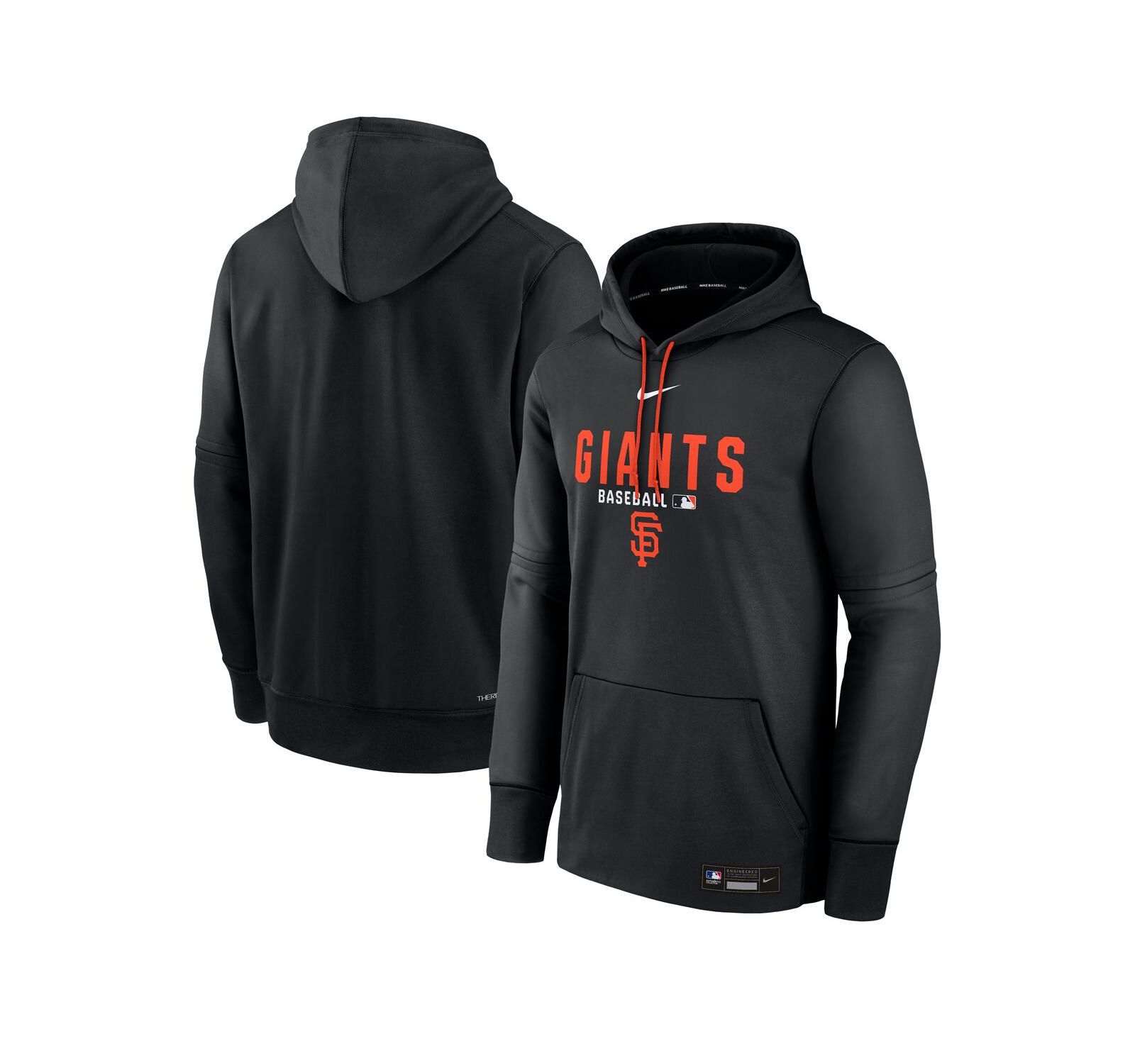 Мужское худи Nike San Francisco Giants Authentic Collection Therma-FIT, черное