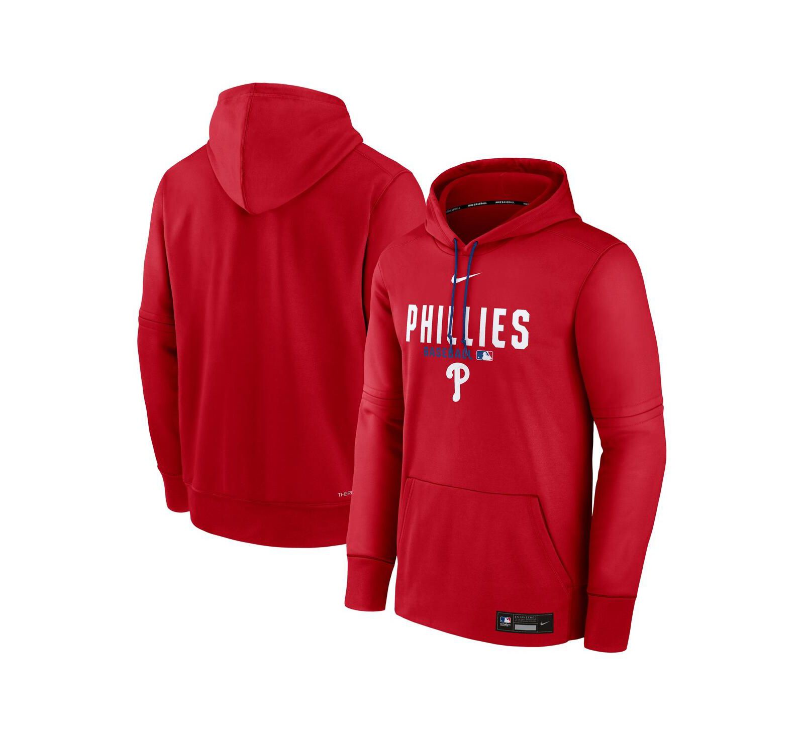 Nike Men's Red Philadelphia Phillies Authentic Collection Therma-FIT Hoodie