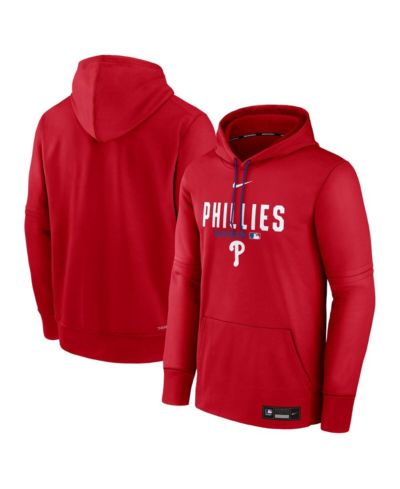 Nike Мужской красный худи Therma-FIT, коллекция Philadelphia Phillies Authentic