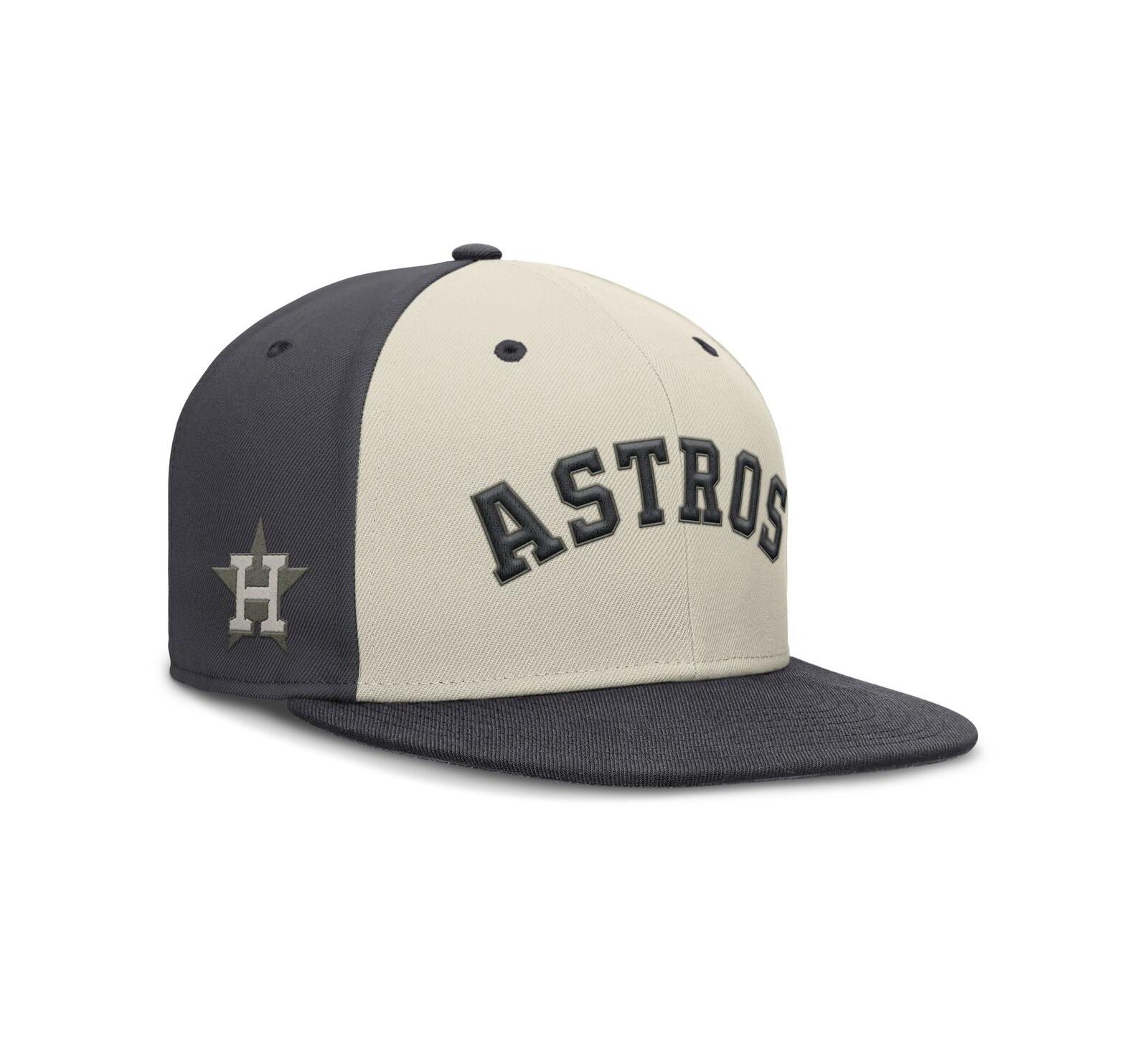 Nike Men's Cream Houston Astros Dri-FIT True Fitted Hat
