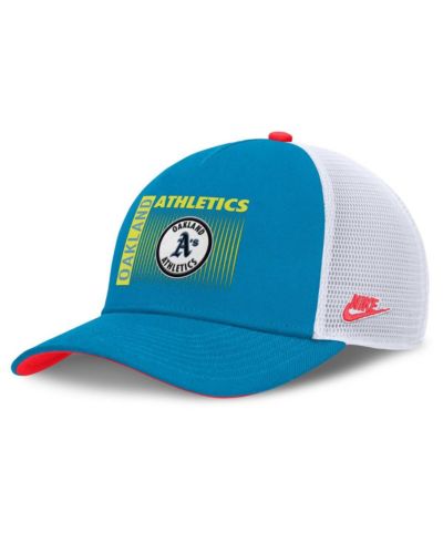 Мужская кепка Nike Athletics Neon 90s Rise, бирюзовая, структурированная, регулируемая Trucker