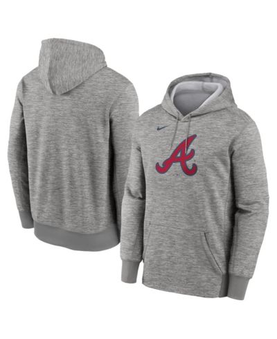 Мужская толстовка Nike Atlanta Braves Primary Logo Therma Heather Gray