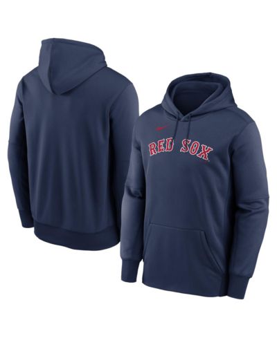 Nike Мужское худи Navy Boston Red Sox Primary Wordmark Therma