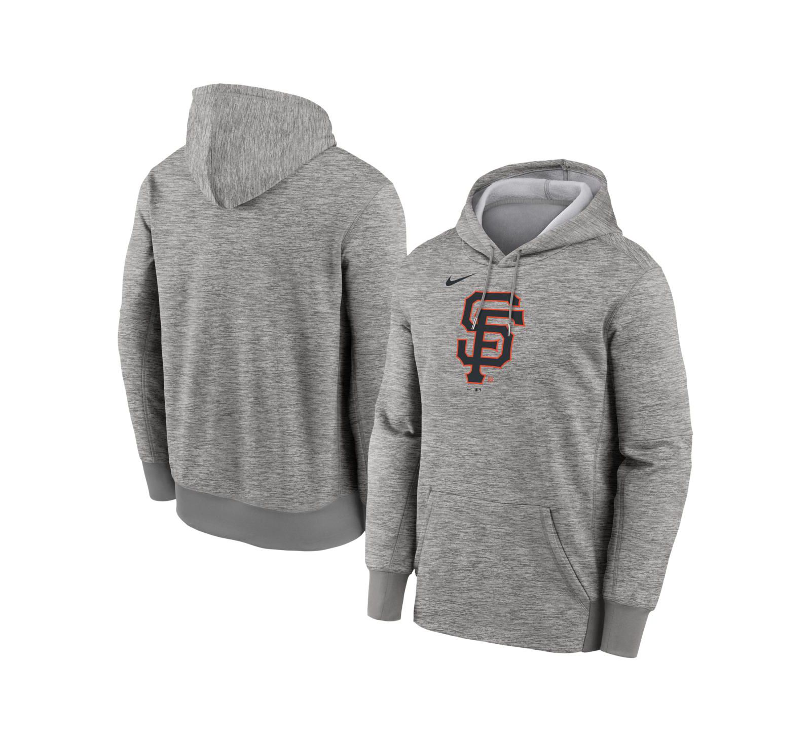 Мужское худи Nike San Francisco Giants Primary Logo Therma Heather Gray