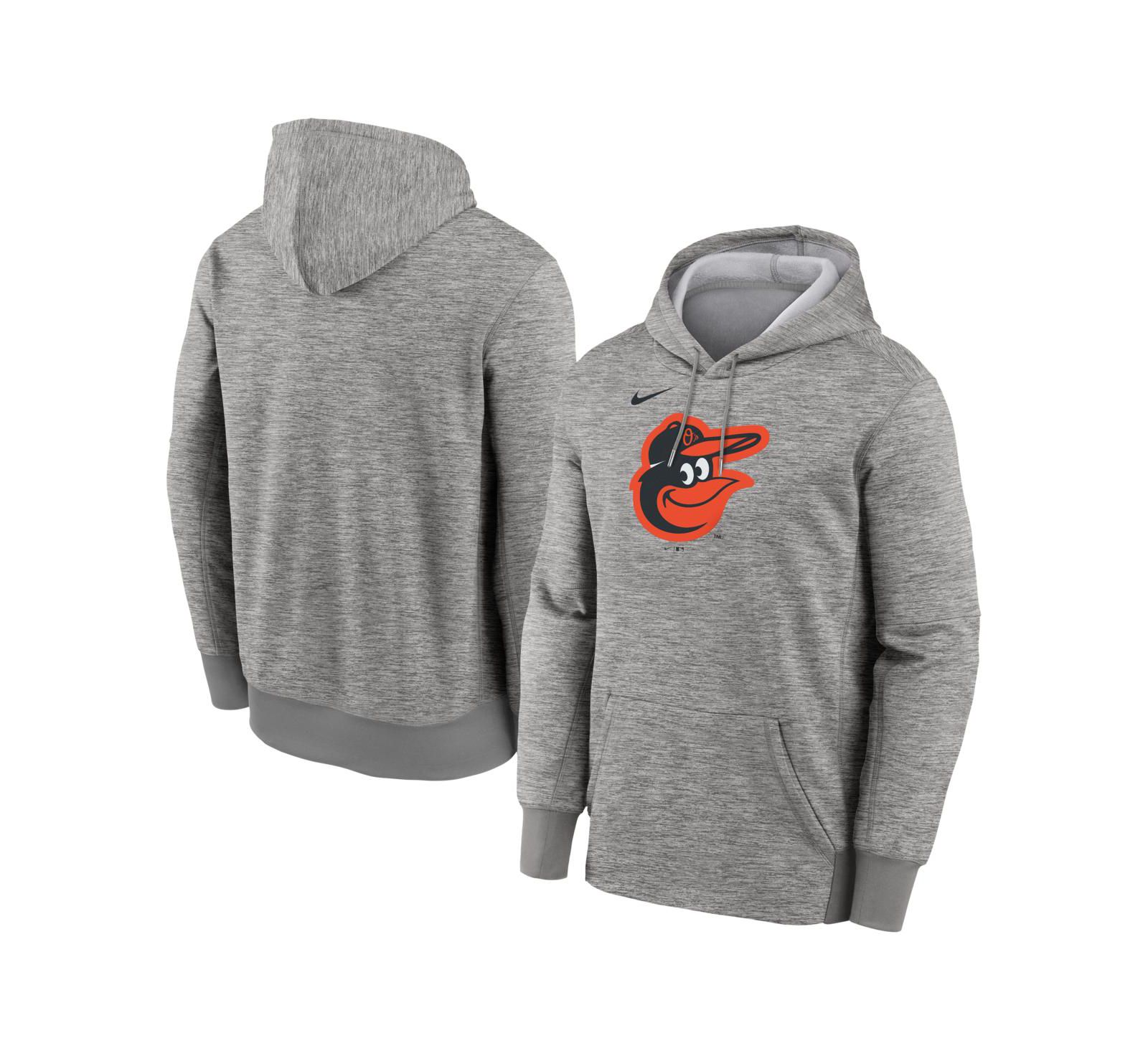 Nike Мужское худи Baltimore Orioles Primary Logo Heather Gray