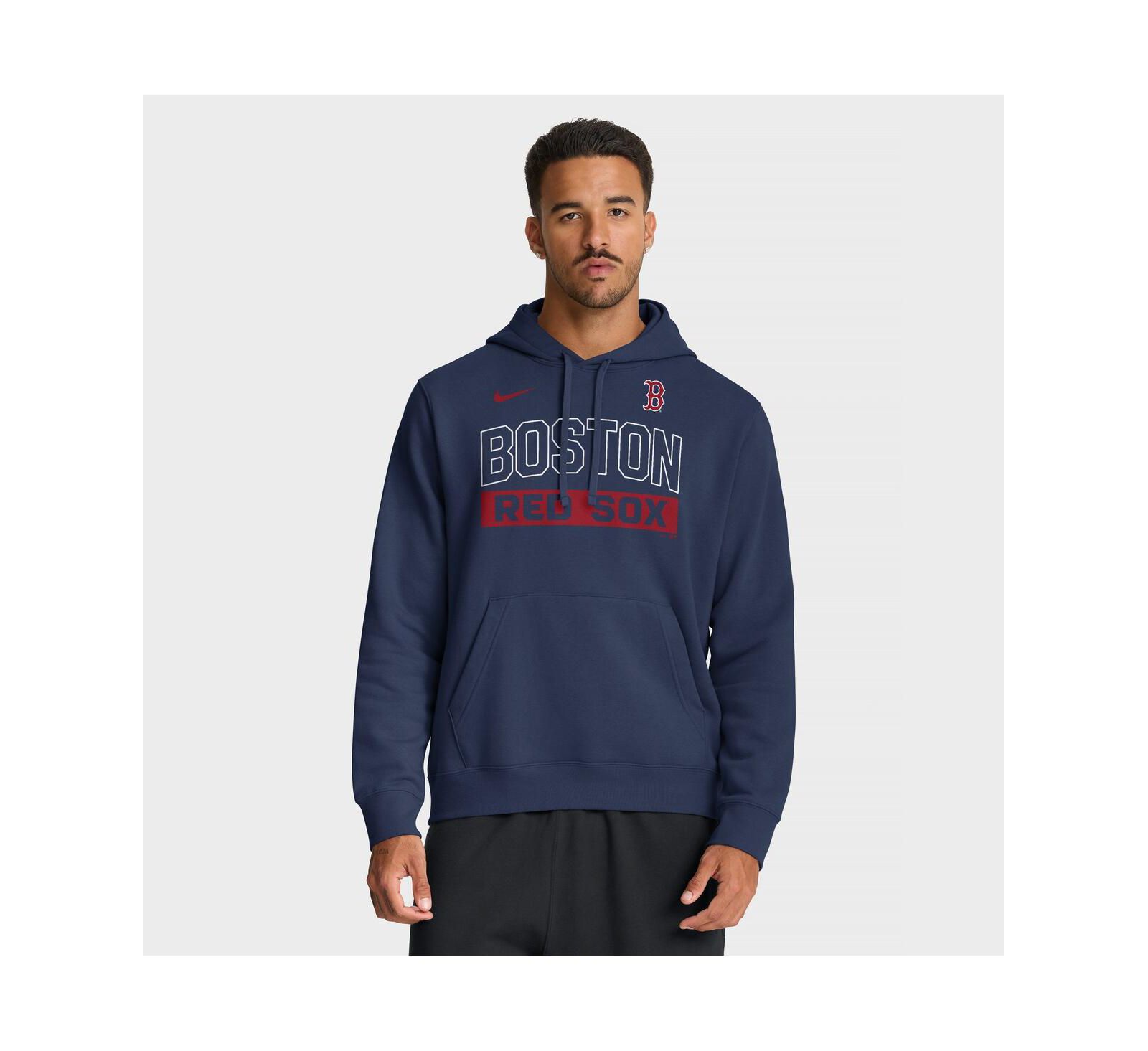 Nike худи Nike Men's Navy Boston Red Sox Primetime Club Hoodie