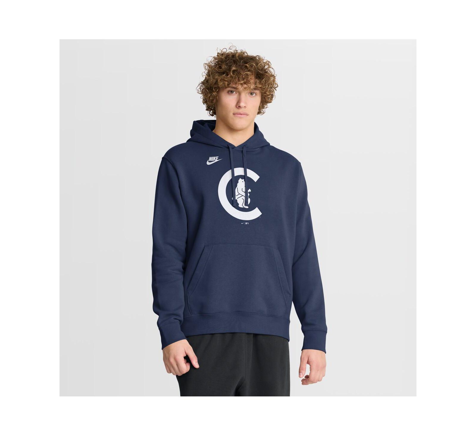 Худи Nike Men's Navy Chicago Cubs Cooperstown Collection Logo Club