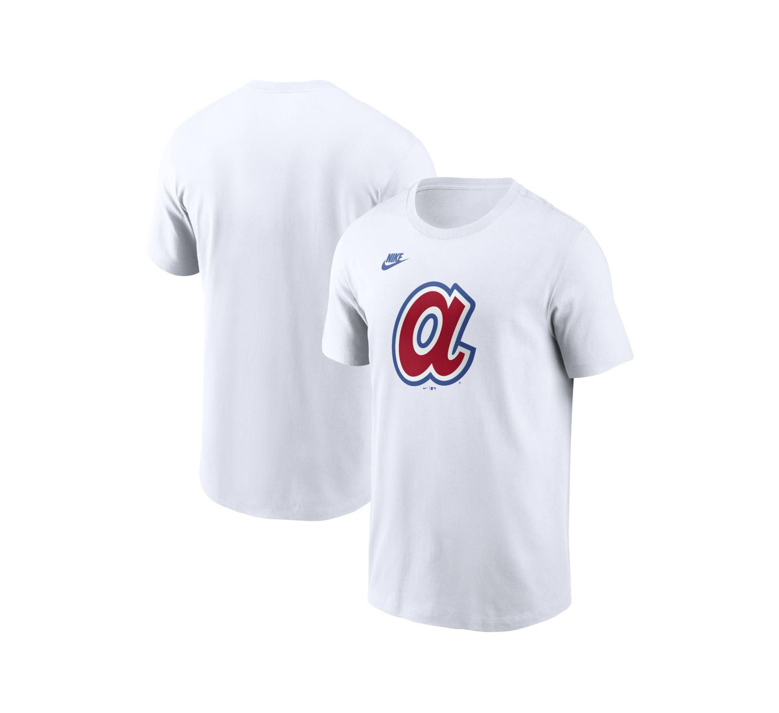 Мужская футболка Nike с логотипом Atlanta Braves Cooperstown Collection, белая
