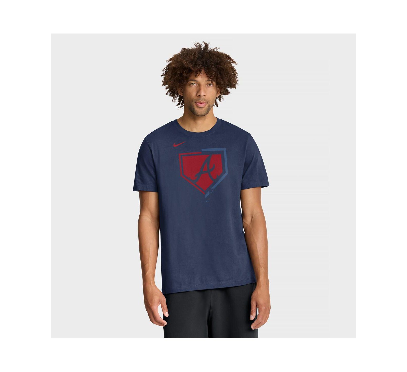 Мужская футболка Nike Navy Atlanta Braves Icon