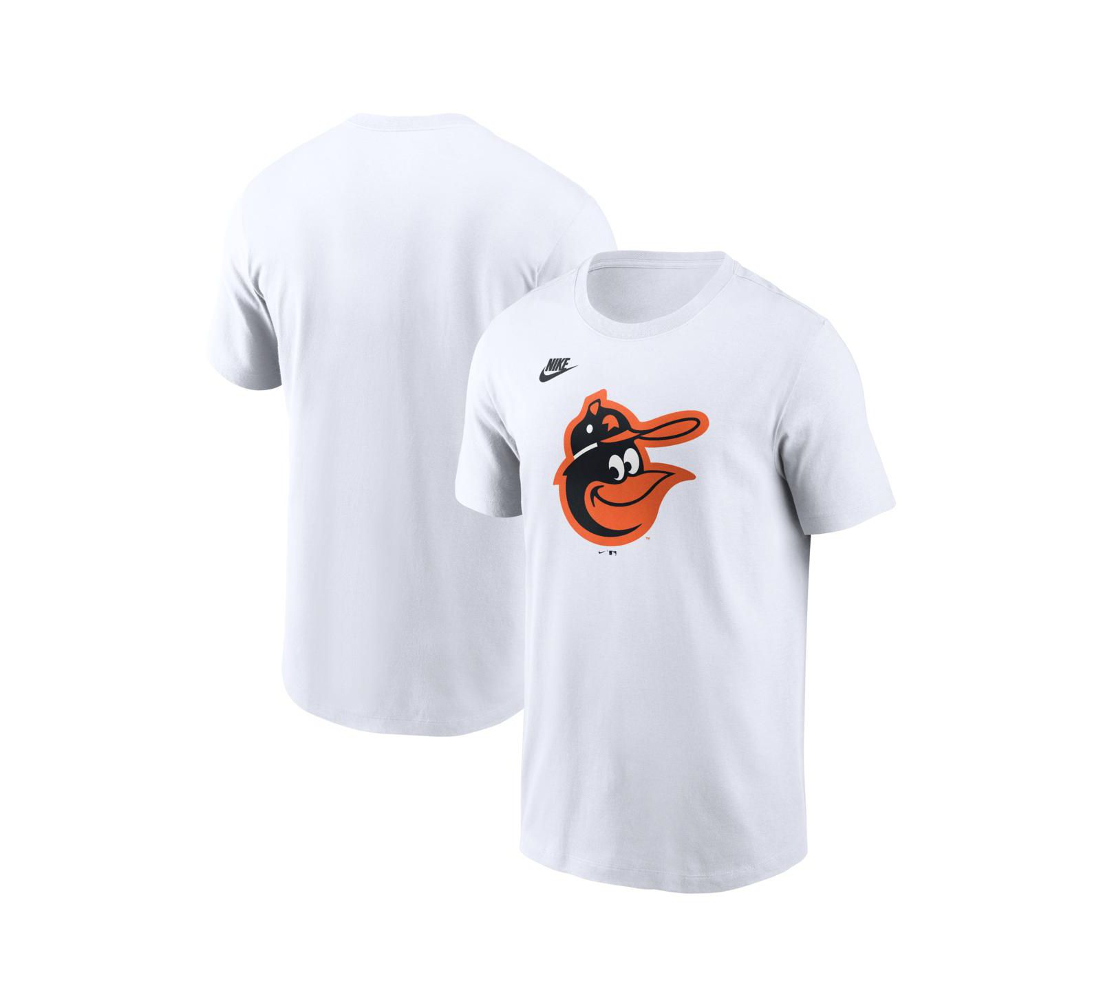 Nike Men's White Baltimore Orioles Cooperstown Collection Logo T-Shirt