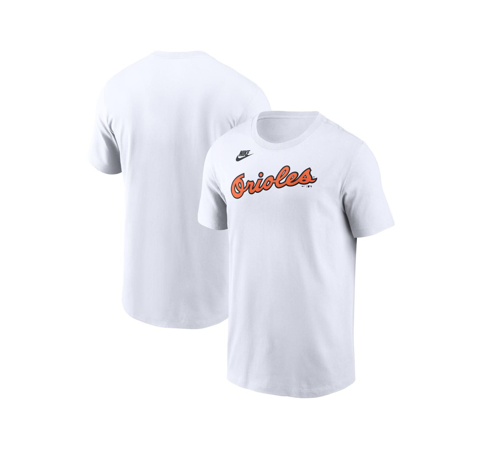 Nike Men's White Baltimore Orioles Cooperstown Collection Wordmark T-Shirt