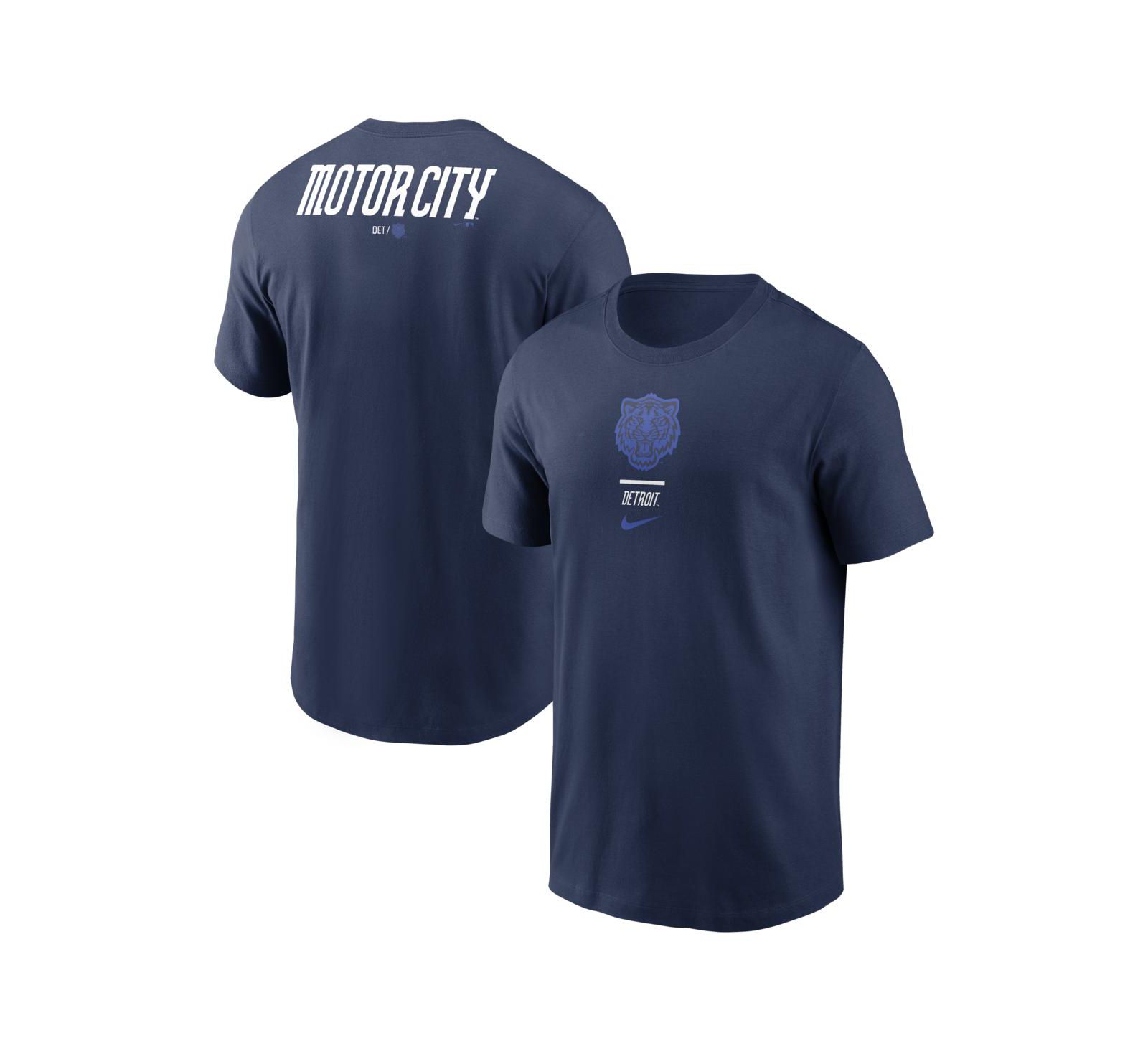 Мужская футболка Nike Navy Detroit Tigers City Connect 2-Hit